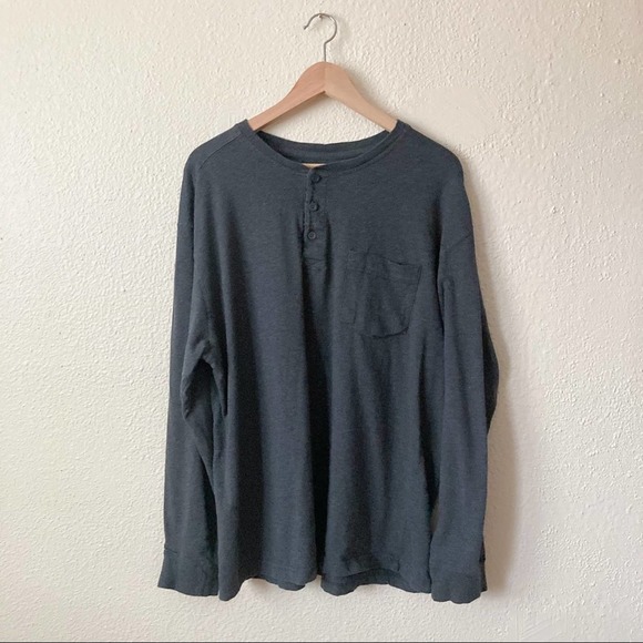 Red Head 100% Cotton Slouchy Henley Top Size XL - Picture 2 of 11